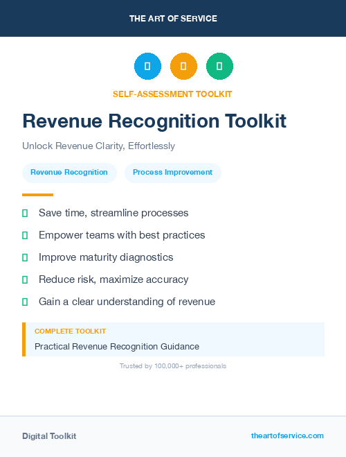 Revenue Recognition Toolkit