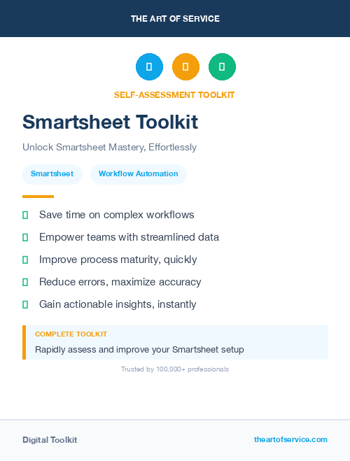 Smartsheet Toolkit