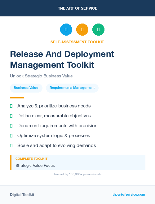 Release And Deployment Management Toolkit
