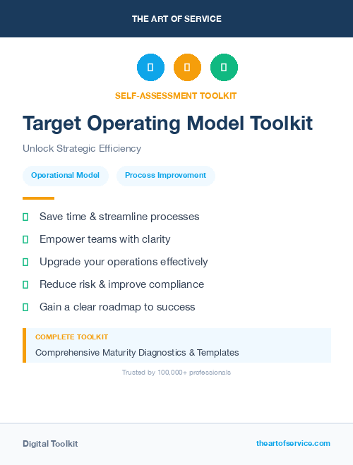 Target Operating Model Toolkit