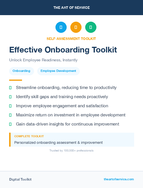 Effective Onboarding Toolkit