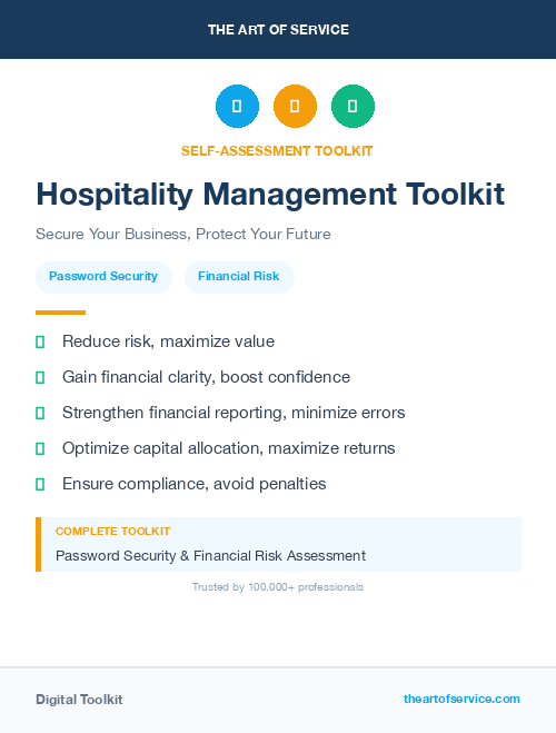 Hospitality Management Toolkit