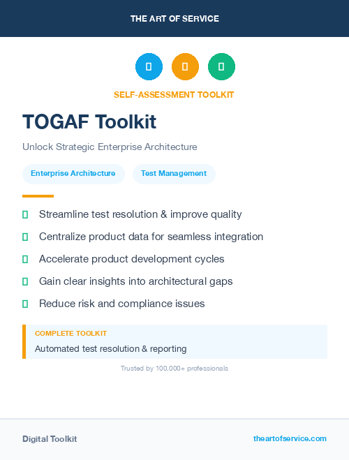 TOGAF Toolkit