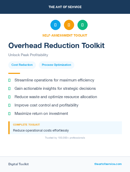 Overhead Reduction Toolkit