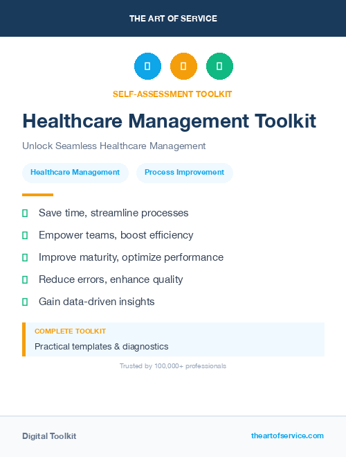 Healthcare Management Toolkit