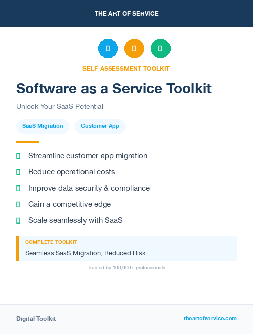 Software as a Service Toolkit