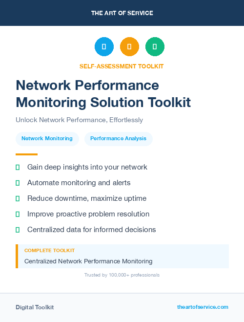 Network Performance Monitoring Solution Toolkit