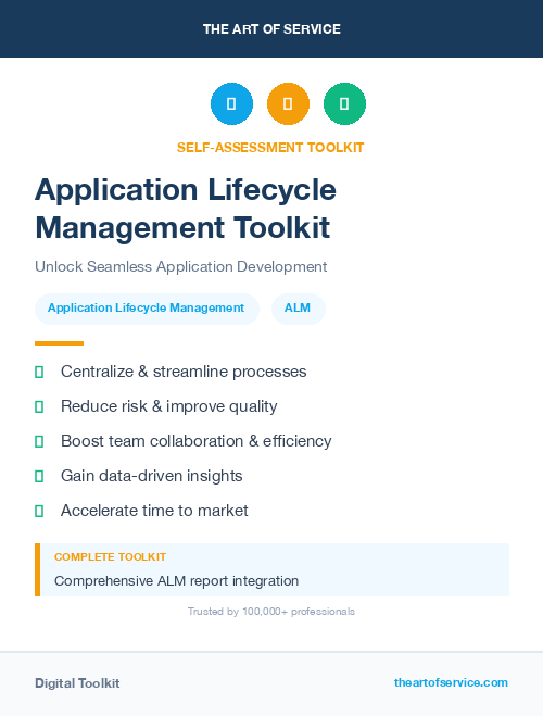 Application Lifecycle Management Toolkit