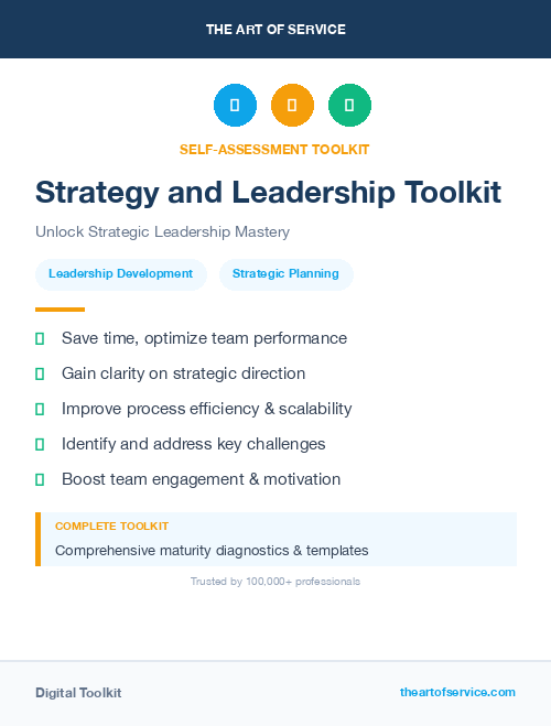 Strategy and Leadership Toolkit
