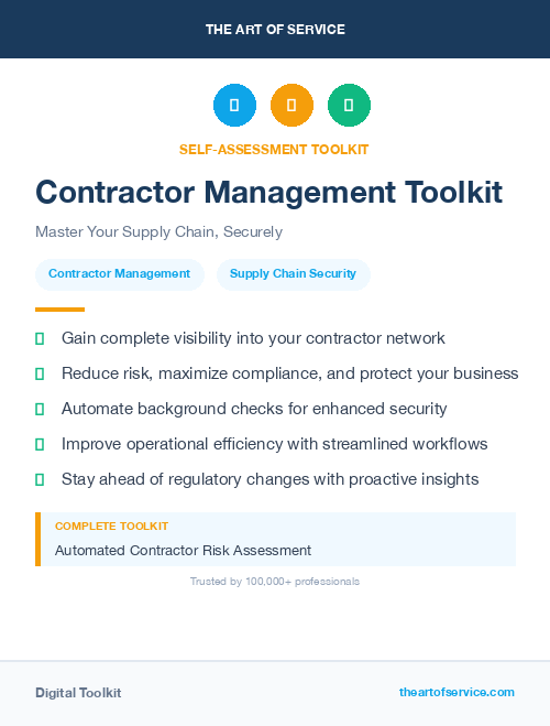 Contractor Management Toolkit