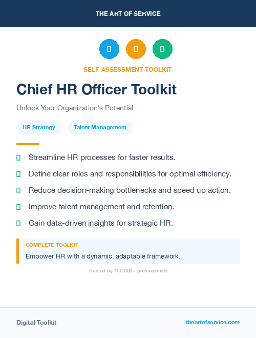 Chief HR Officer Toolkit