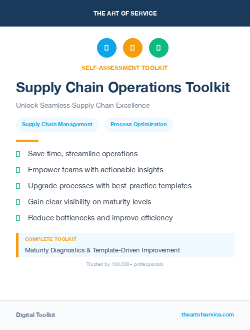 Supply Chain Operations Toolkit