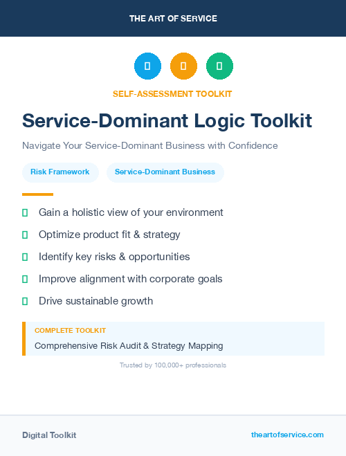 Service-Dominant Logic Toolkit