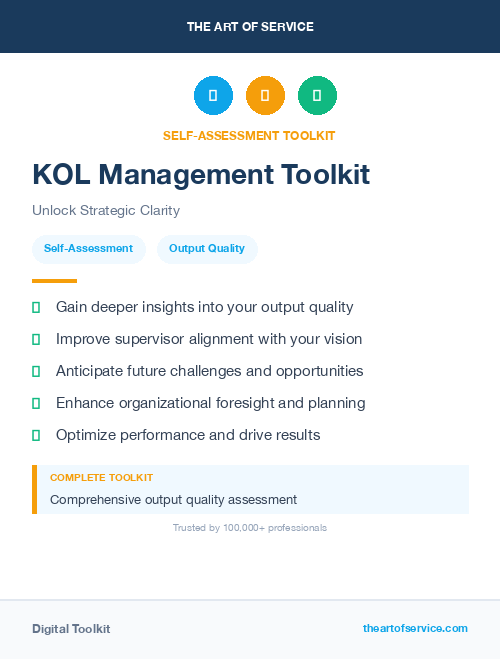 KOL Management Toolkit