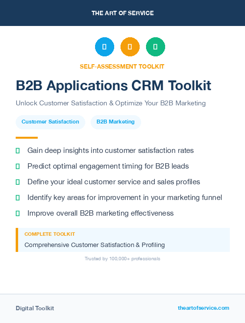 B2B Applications CRM Toolkit
