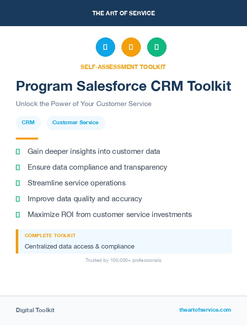 Program Salesforce CRM Toolkit