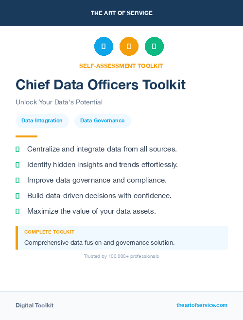 Chief Data Officers Toolkit