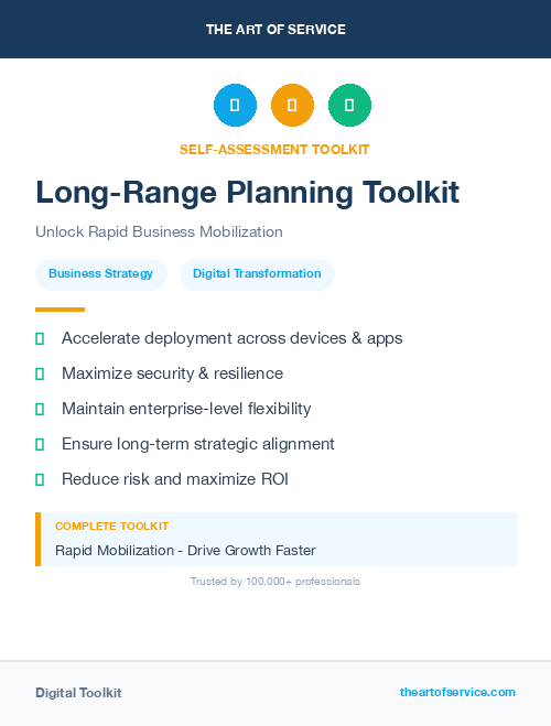 Long-Range Planning Toolkit