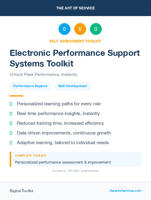 Electronic Performance Support Systems Toolkit