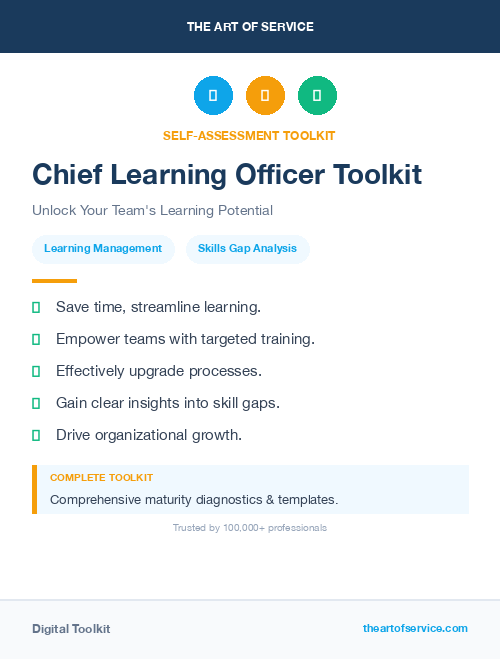 Chief Learning Officer Toolkit