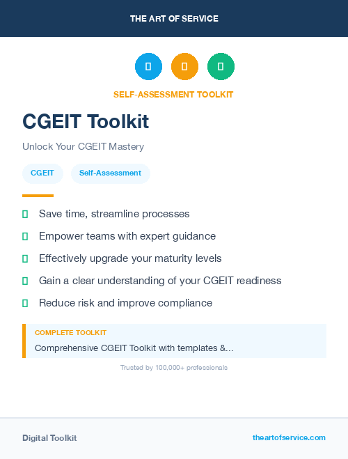 CGEIT Toolkit