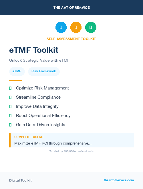 eTMF Toolkit
