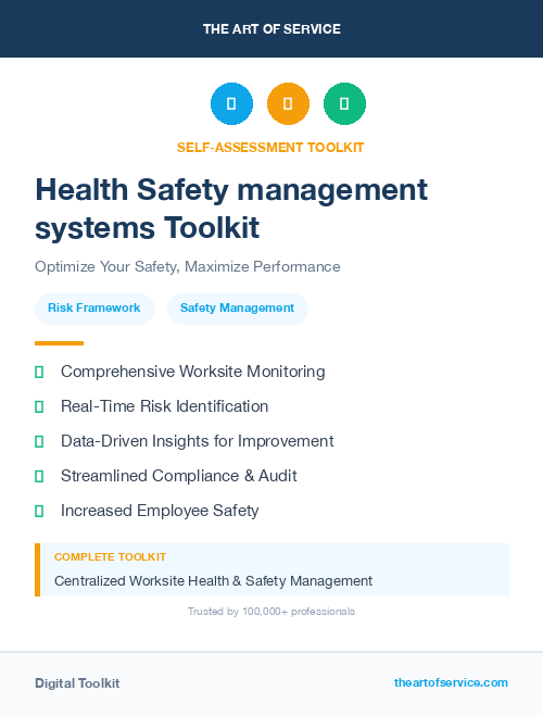 Health Safety management systems Toolkit