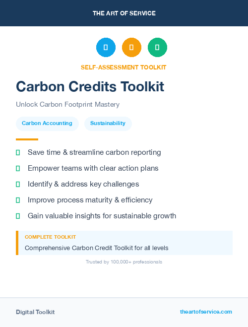 Carbon Credits Toolkit