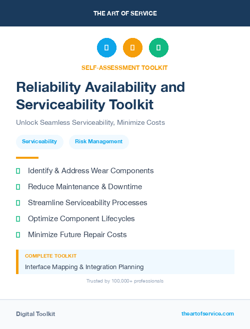 Reliability Availability and Serviceability Toolkit