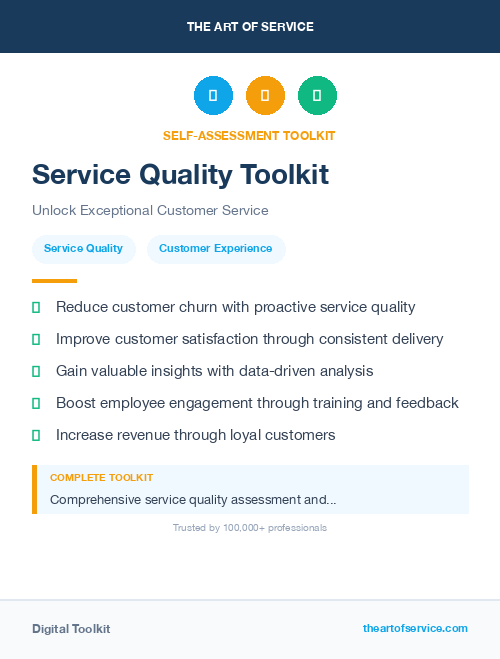 Service Quality Toolkit