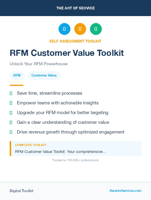 RFM Customer Value Toolkit