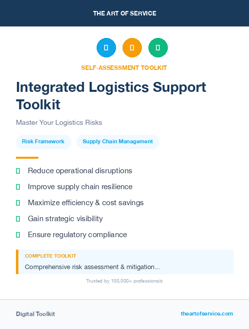 Integrated Logistics Support Toolkit
