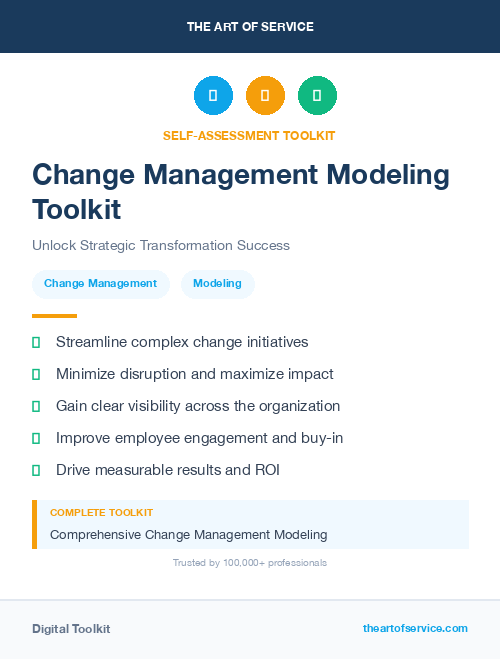Change Management Modeling Toolkit
