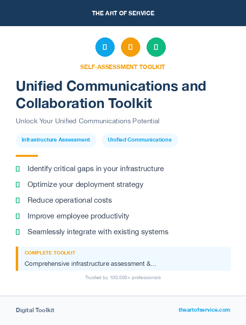 Unified Communications and Collaboration Toolkit