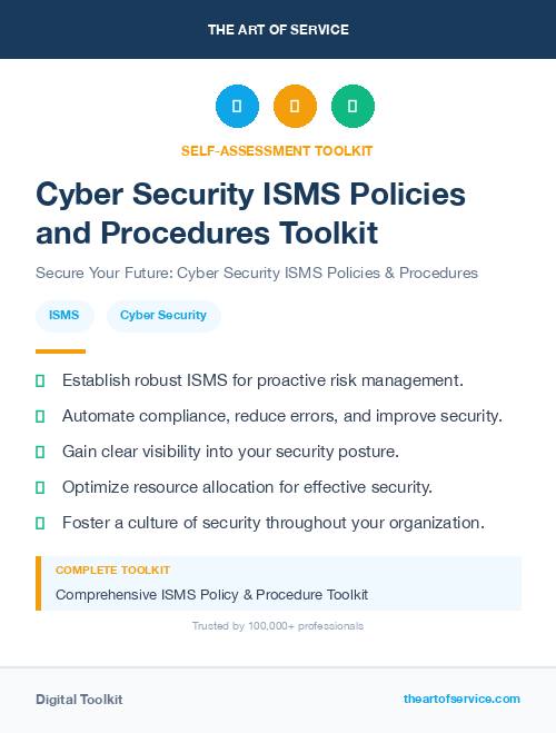 Cyber Security ISMS Policies and Procedures Toolkit