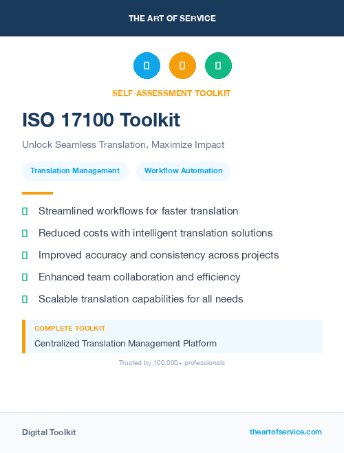 ISO 17100 Toolkit