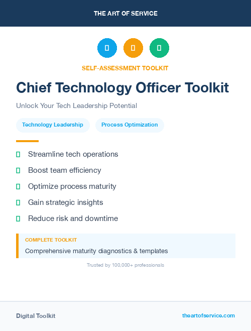 Chief Technology Officer Toolkit