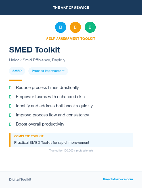 SMED Toolkit
