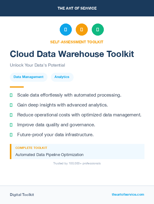Cloud Data Warehouse Toolkit
