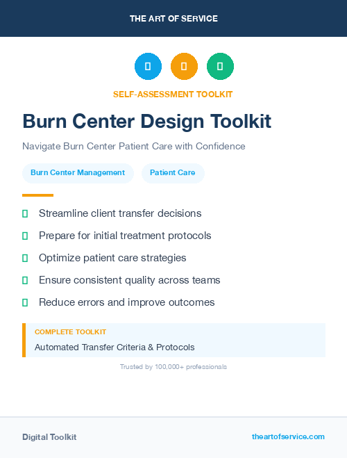 Burn Center Design Toolkit