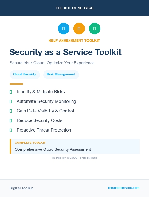 Security as a Service Toolkit