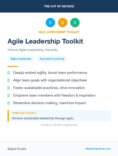 Agile Leadership Toolkit