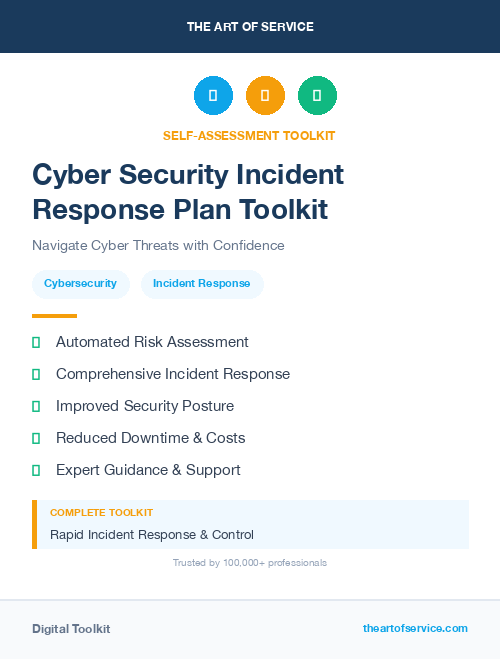 Cyber Security Incident Response Plan Toolkit