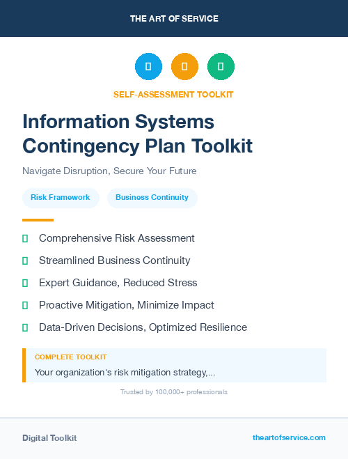 Information Systems Contingency Plan Toolkit