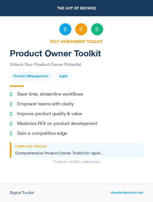 Product Owner Toolkit