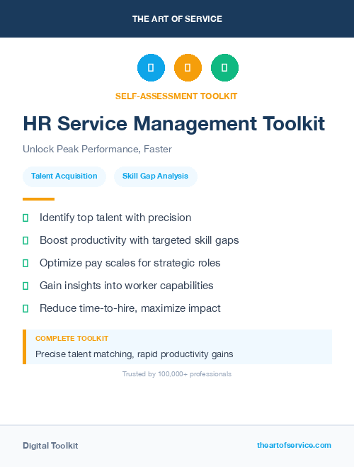 HR Service Management Toolkit