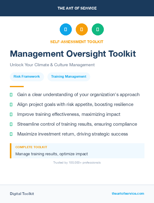 Management Oversight Toolkit