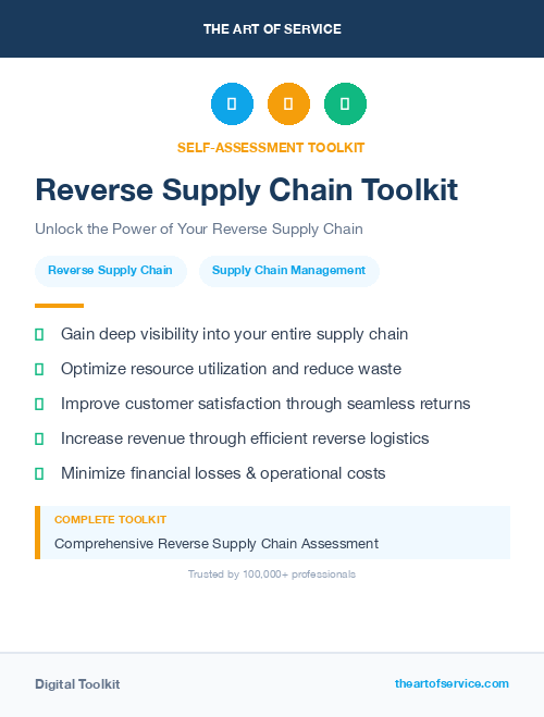 Reverse Supply Chain Toolkit