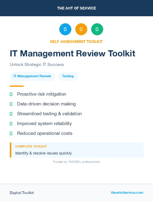 IT Management Review Toolkit