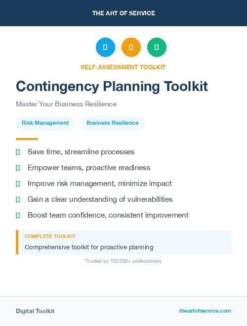 Contingency Planning Toolkit
